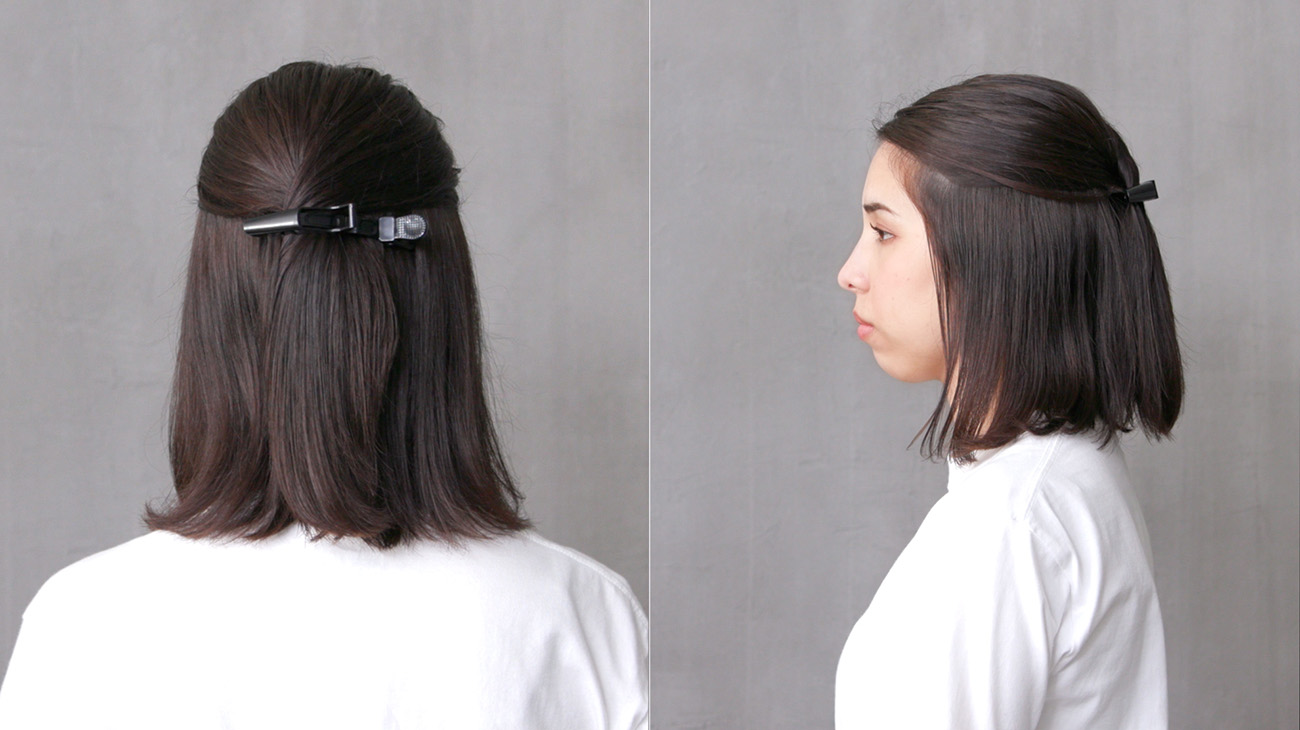 ヘアアイロンの基本的な使い方、ブロッキング