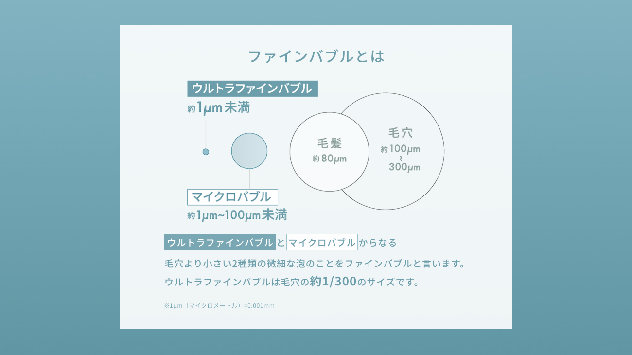 ウルトラファインバブルとは？